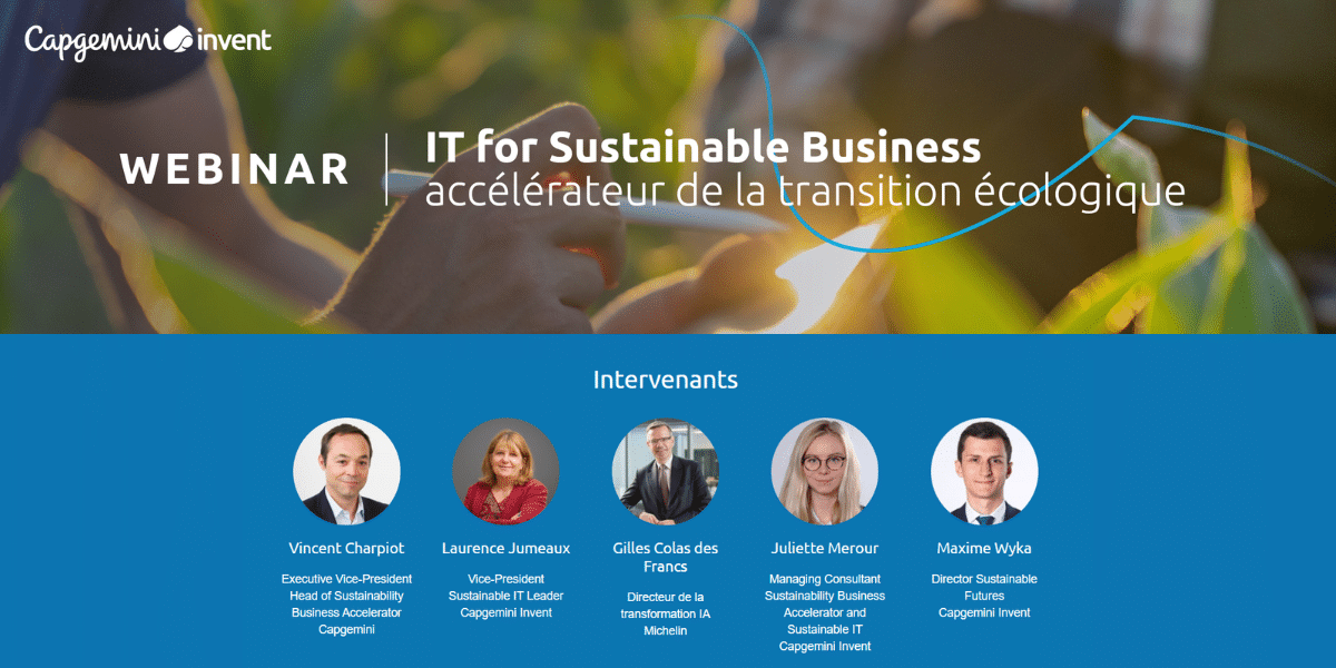 Webinar Capgemini IT for Sustainable Business